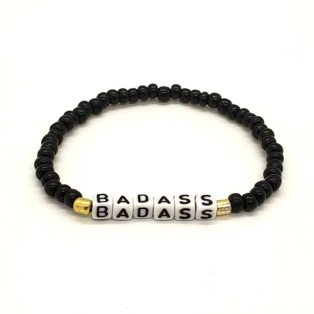 Boho Stackable Seed Glass Bead Bracelet BADASS